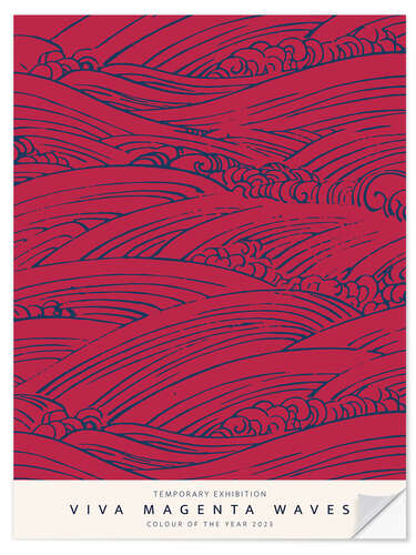 Sisustustarra Viva Magenta Waves III