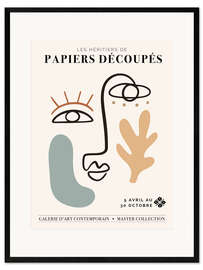 Stampa artistica con cornice Papiers Découpés II
