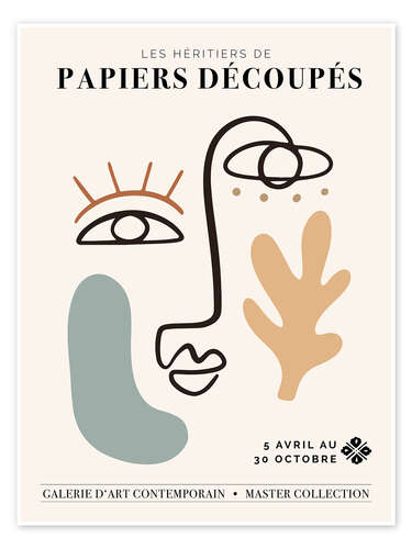 Poster Papiers Découpés II