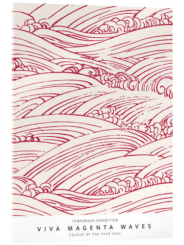 Akrylbillede Viva Magenta Waves II