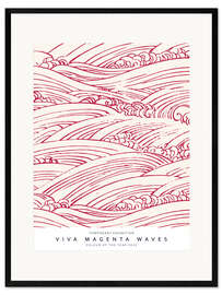 Innrammet kunsttrykk Viva Magenta Waves II