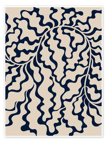 Plakat Curly Plant Design
