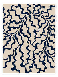 Wandbild Curly Plant Design