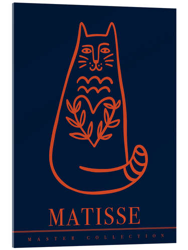 Akrylglastavla Matisse Cat