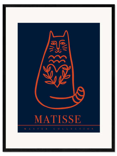 Stampa artistica con cornice Matisse Cat