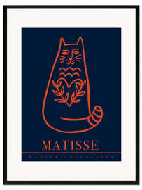 Impression artistique encadrée Matisse Cat