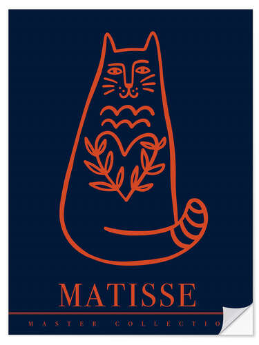 Sticker mural Matisse Cat