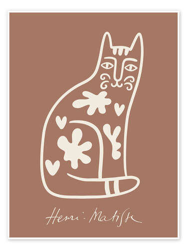 Poster Mocha Mousse Matisse Cat