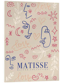 Stampa su vetro acrilico Love Matisse I