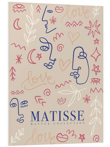 Foam board print Love Matisse I