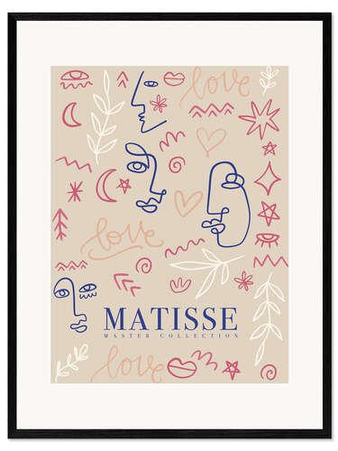 Ingelijste kunstdruk Love Matisse I