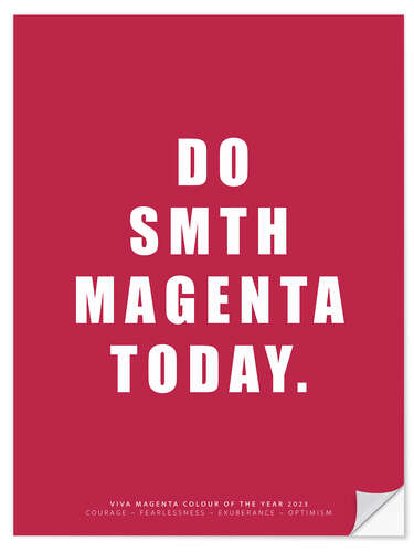 Wall sticker Do Smth Magenta Today III