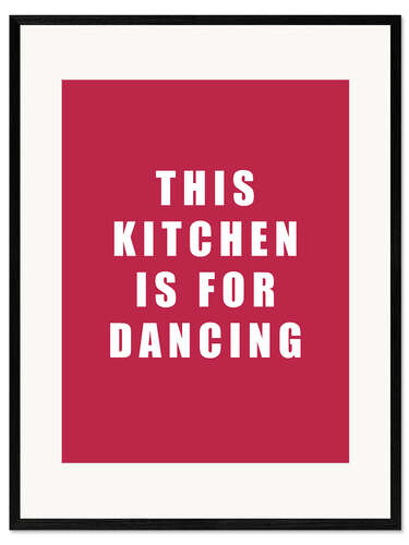 Impression artistique encadrée Viva Magenta Kitchen For Dancing II