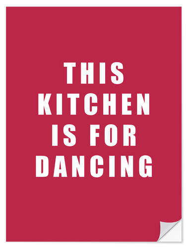 Selvklebende plakat Viva Magenta Kitchen For Dancing II