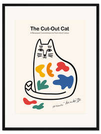 Gerahmter Kunstdruck The Cut-Out Cat