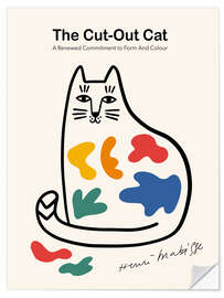 Vinilo para la pared The Cut-Out Cat