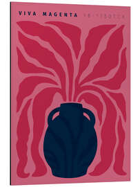 Alumiinitaulu Viva Magenta Navy Vase II