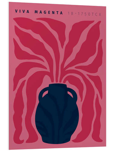 PVC print Viva Magenta Navy Vase II