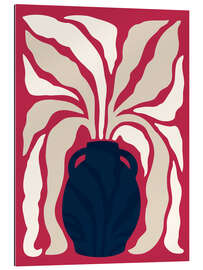 Gallery print Viva Magenta Navy Vase I