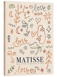 Wood print Love Matisse II