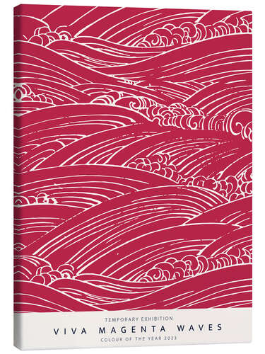 Canvas-taulu Viva Magenta Waves I