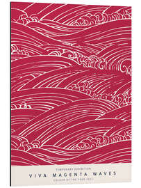 Magnettafel Viva Magenta Waves I