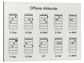 Cuadro de aluminio Offene Akkorde, Gitarre I