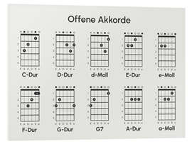 Foam board print Offene Akkorde, Gitarre I