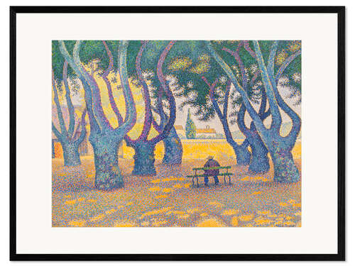 Impresión de arte enmarcada Place des Lices, St. Tropez, 1893