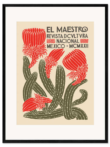 Gerahmter Kunstdruck El Maestro Magazine Cover I