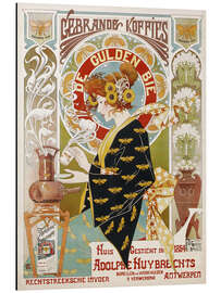 Magnettafel Coffee Shop Advert - Art Nouveau Café