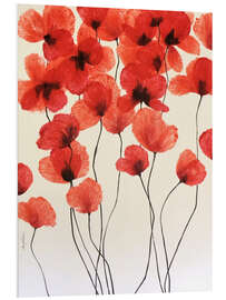 Foam board print Dance of the Poppies