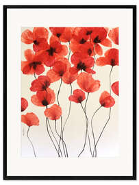 Framed art print Dance of the Poppies