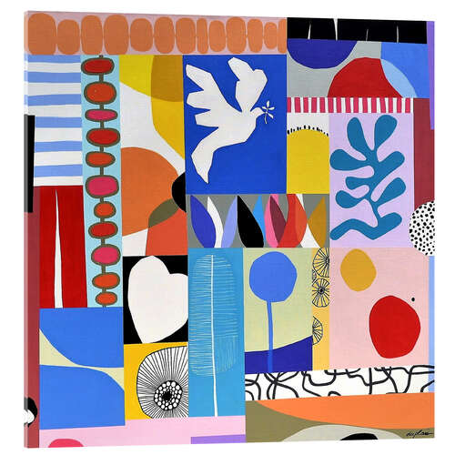 Cuadro de metacrilato Le Portfolio - Mosaic of coloured shapes