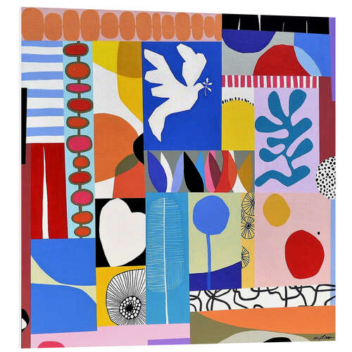 Obraz na PCV Le Portfolio - Mosaic of coloured shapes