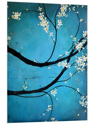 PVC print Cherry branches entwined