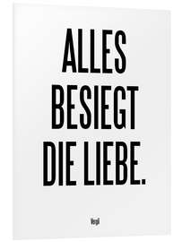 PVC print Vergil - Alles besiegt die Liebe