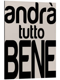 Magnettafel Andrà tutto bene