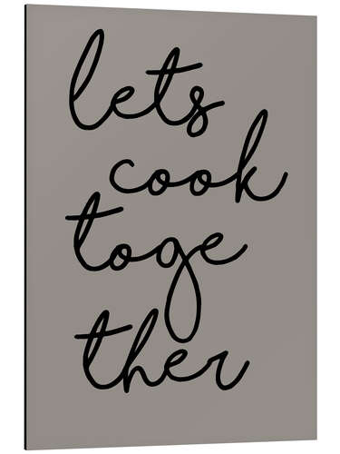 Aluminium print Let's Cook Together II