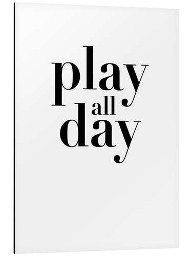 Tableau en aluminium Play all Day I