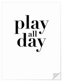 Wandsticker Play all Day I