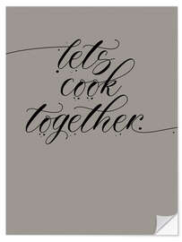 Wandsticker Let's Cook Together I