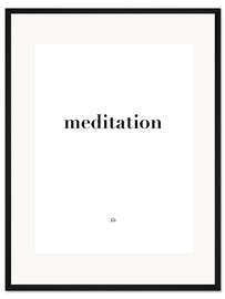 Gerahmter Kunstdruck Meditation