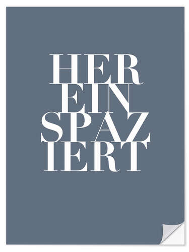 Wall sticker Hereinspaziert I