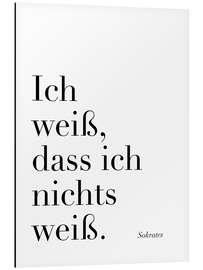 Magnettafel Sokrates - Ich weiß, dass ich nichts weiß