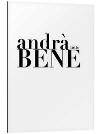 Magnettafel Andrà tutto bene