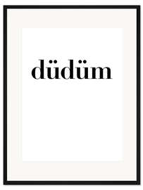 Gerahmter Kunstdruck Düdüm