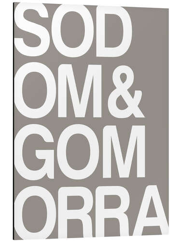 Aluminium print Sodom und Gomorra II