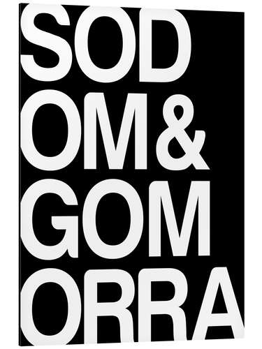 Aluminium print Sodom und Gomorra I