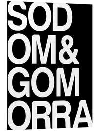 Aluminium print Sodom und Gomorra I